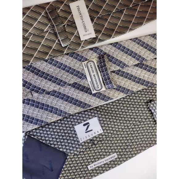 Bundle of 3 silk ties - Picture 5 of 8